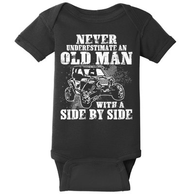 Never Underestimate An Old Man With A Side By Side SXS UTV Baby Bodysuit