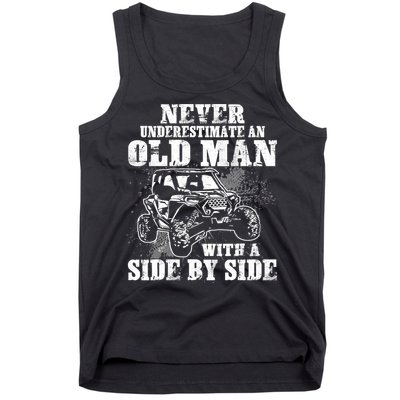 Never Underestimate An Old Man With A Side By Side SXS UTV Tank Top