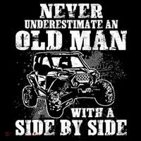 Never Underestimate An Old Man With A Side By Side SXS UTV Crop Top