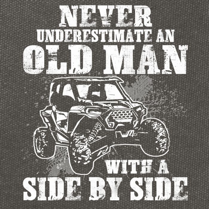 Never Underestimate An Old Man With A Side By Side SXS UTV Cotton Canvas Backpack