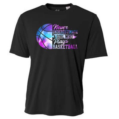 Never Underestimate A Who Plays Basketball Cooling Performance Crew T-Shirt