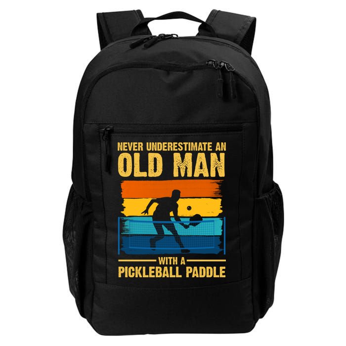 Never Underestimate An Old Man With A Pickleball Paddle Backpack