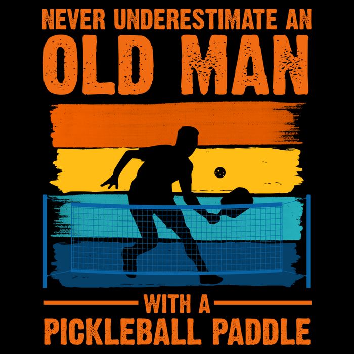 Never Underestimate An Old Man With A Pickleball Paddle Mug