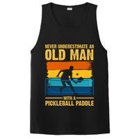 Never Underestimate An Old Man With A Pickleball Paddle PosiCharge Competitor Tank