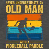 Never Underestimate An Old Man With A Pickleball Paddle Vector Backpack