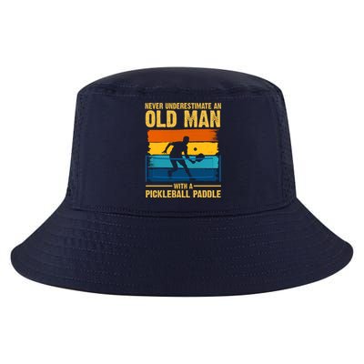 Never Underestimate An Old Man With A Pickleball Paddle Cool Comfort Performance Bucket Hat