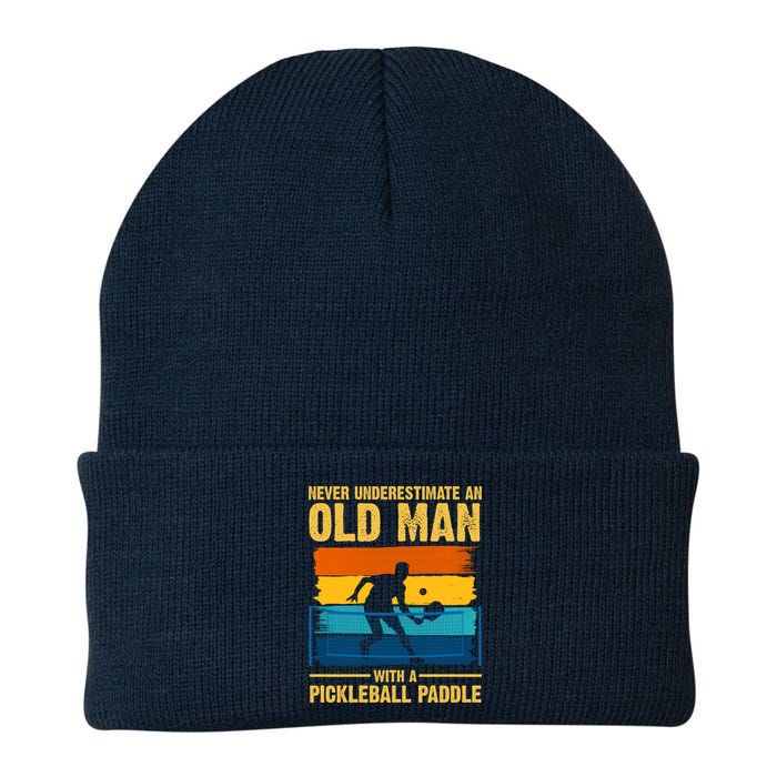 Never Underestimate An Old Man With A Pickleball Paddle Beanie