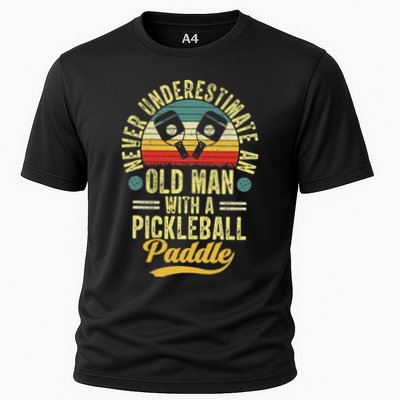 Never Underestimate An Old Man With A Pickleball Paddle Performance Shirt