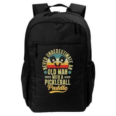 Never Underestimate An Old Man With A Pickleball Paddle Backpack