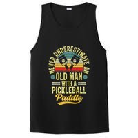 Never Underestimate An Old Man With A Pickleball Paddle PosiCharge Competitor Tank