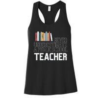 Never Underestimate A Public School Teacher Women's Racerback Tank