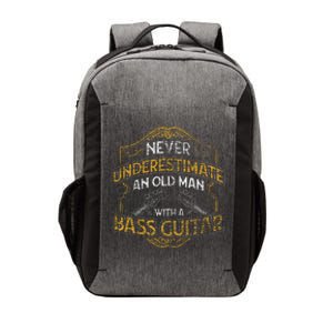 Never Underestimate An Old Man With A Bass Guitar Vector Backpack