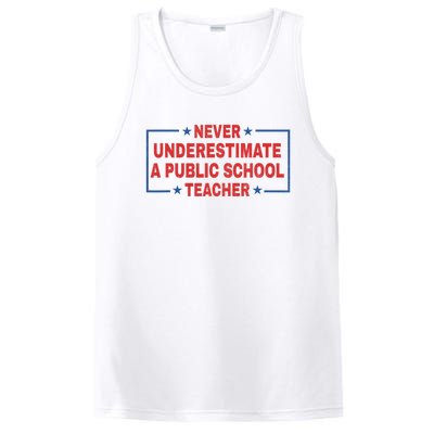 Never Underestimate A Public School Teacher PosiCharge Competitor Tank