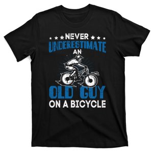 Never Underestimate An Old Guy On A Bicycle T-Shirt