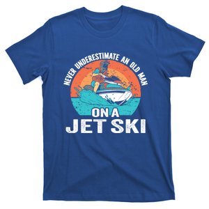 Never Underestimate And Old On A Jet Ski Gift T-Shirt