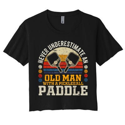 Never Underestimate An Old Man With A Pickleball Crop Top