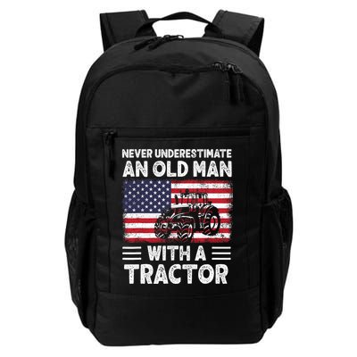 Never Understimate An Old Man With A Tractor Daily Commute Backpack