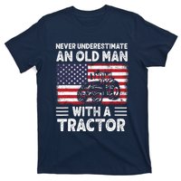 Never Understimate An Old Man With A Tractor T-Shirt