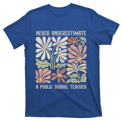 Never Underestimate A Public School Teacher Tim Walz Kamala T-Shirt