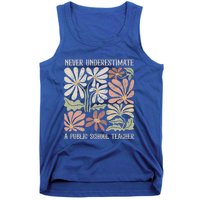 Never Underestimate A Public School Teacher Tim Walz Kamala Tank Top