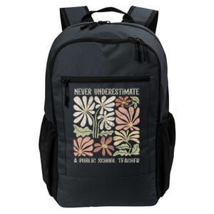 Never Underestimate A Public School Teacher Tim Walz Kamala Daily Commute Backpack