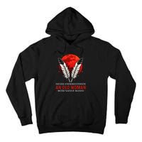 Never Underestimate An Old Woman With Native Blood American Tall Hoodie