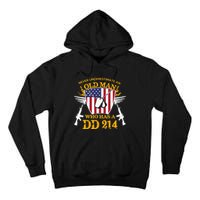 Never Underestimate An Old Man Who Has A Dd 214 Alumni Gift Tall Hoodie