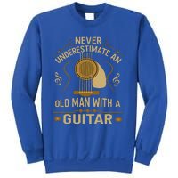 Never Underestimate An Old Man With A Guitar Acoustic Player Sweatshirt