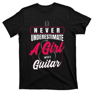 Never Underestimate A  With A Guitar T-Shirt