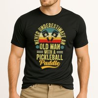 Never Underestimate An Old Man With A Pickleball Paddle Performance Shirt