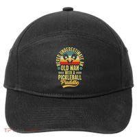 Never Underestimate An Old Man With A Pickleball Paddle 7-Panel Snapback Hat