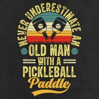 Never Underestimate An Old Man With A Pickleball Paddle 15oz Campfire Ceramic Mug