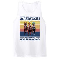 Never Underestimate An Old Man Who Loves Horse Racing PosiCharge Competitor Tank