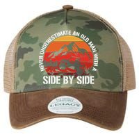 Never Underestimate An Old With A Side By Side Gift Legacy Tie Dye Trucker Hat