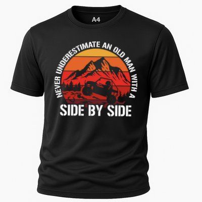 Never Underestimate An Old With A Side By Side Gift Performance Shirt