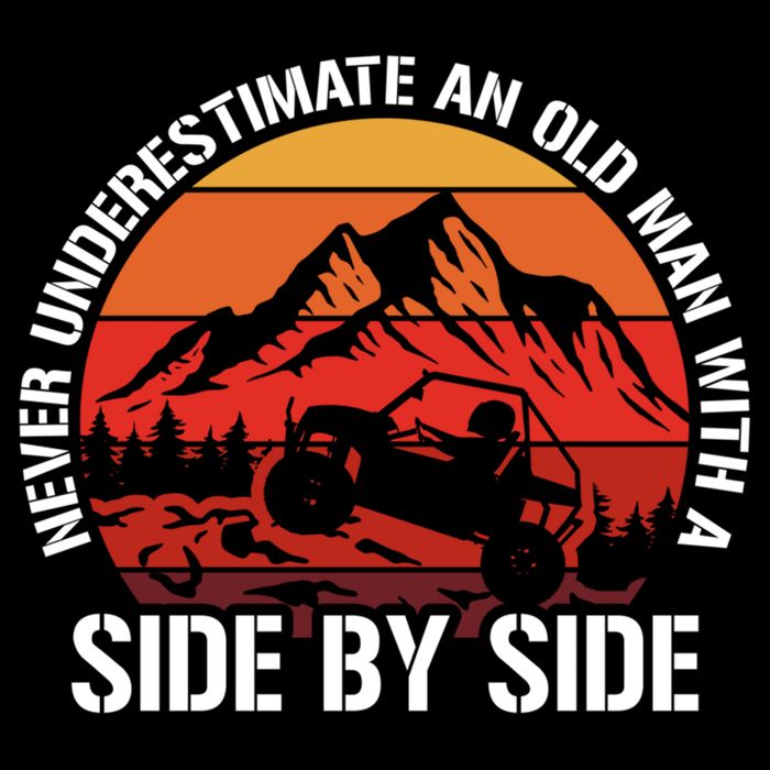 Never Underestimate An Old With A Side By Side Gift Backpack