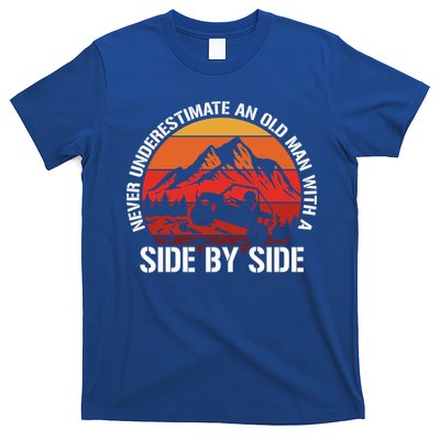 Never Underestimate An Old With A Side By Side Gift T-Shirt