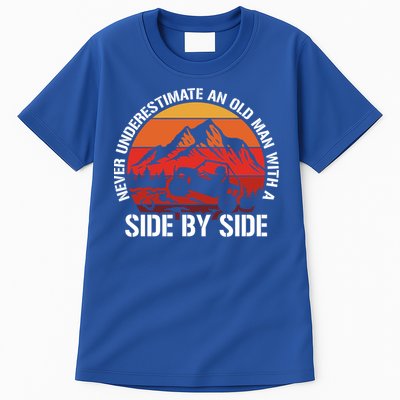 Never Underestimate An Old With A Side By Side Gift Tall T-Shirt