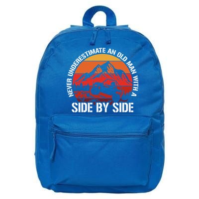 Never Underestimate An Old With A Side By Side Gift 16 in Basic Backpack