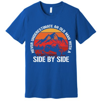 Never Underestimate An Old With A Side By Side Gift Premium T-Shirt