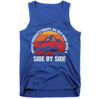 Never Underestimate An Old With A Side By Side Gift Tank Top