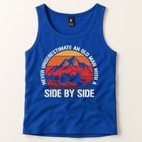 Never Underestimate An Old With A Side By Side Gift Tank Top