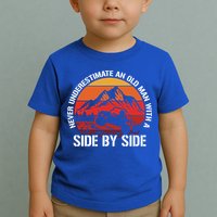 Never Underestimate An Old With A Side By Side Gift Toddler T-Shirt