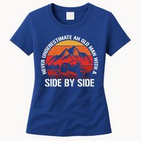 Never Underestimate An Old With A Side By Side Gift Womens T-Shirt