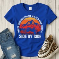 Never Underestimate An Old With A Side By Side Gift Womens T-Shirt