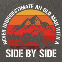 Never Underestimate An Old With A Side By Side Gift Cotton Canvas Backpack