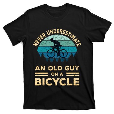 Never Underestimate An Old Guy On A Bicycle T-Shirt