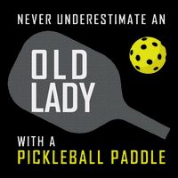 Never Underestimate An Old Lady Pickleball Paddle Gift Cooling Performance Crew T-Shirt