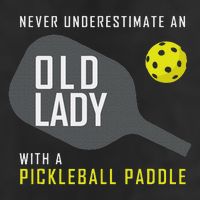 Never Underestimate An Old Lady Pickleball Paddle Gift Adult Drive Performance Visor