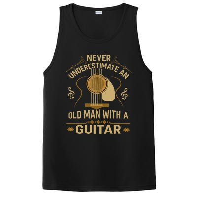 Never Underestimate An Old Man With A Guitar Acoustic Player PosiCharge Competitor Tank